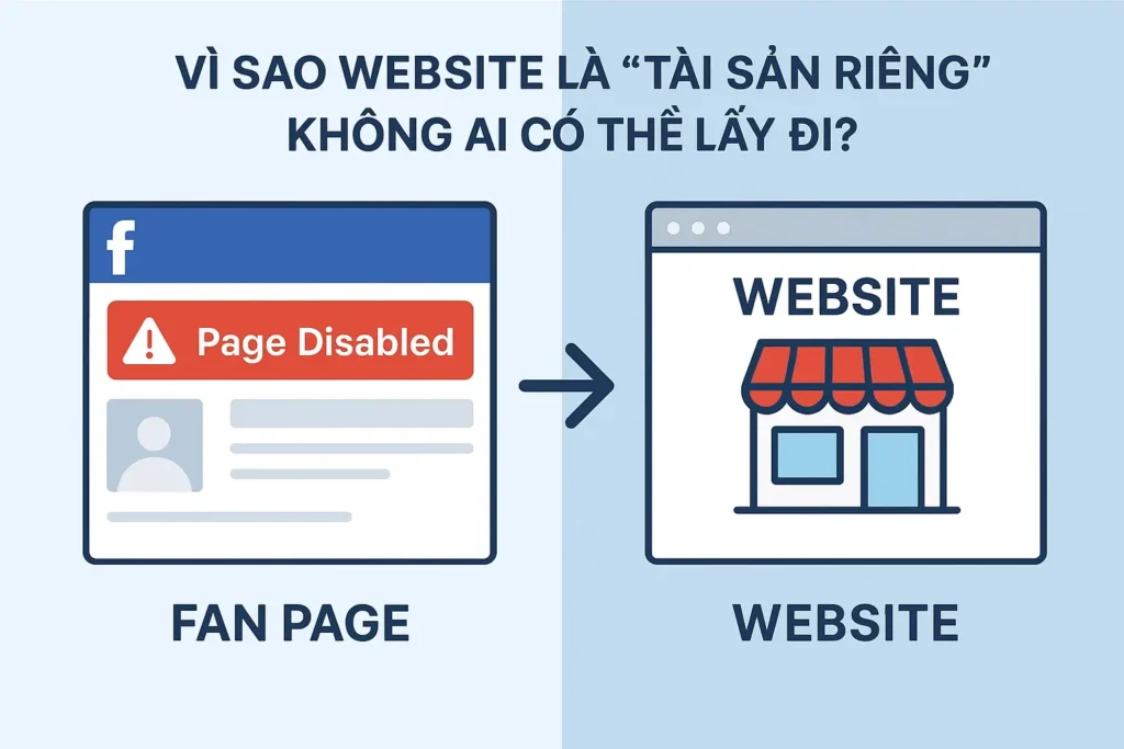 vì sao website được gọi là tài sản riêng của danh nghiệp
